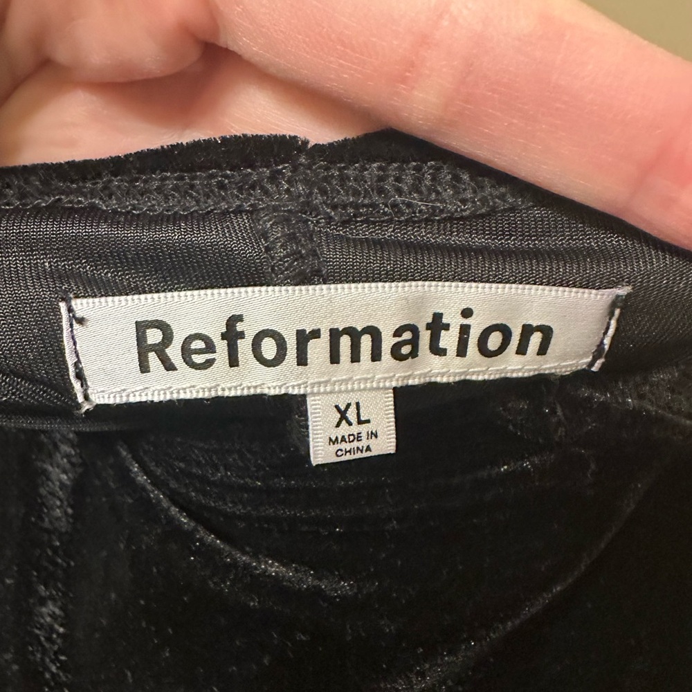 Reformation Nyla Velvet midi dress black - Picture 5 of 5